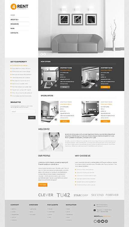 國外時尚網站網頁排版設計圖集下載