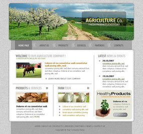 歐美農(nóng)牧業(yè)網(wǎng)站網(wǎng)頁模板設(shè)計(jì)指南