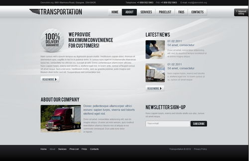 典雅與時尚的融合 黑灰色系在汽車公司網頁設計中的質感表達